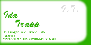 ida trapp business card